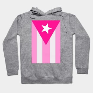 Pink Puerto Rico Flag Hoodie